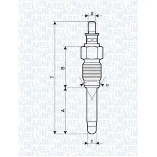 Žeraviaca sviečka MAGNETI MARELLI 062900059304