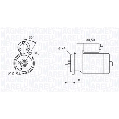 Štartér MAGNETI MARELLI 063280058010