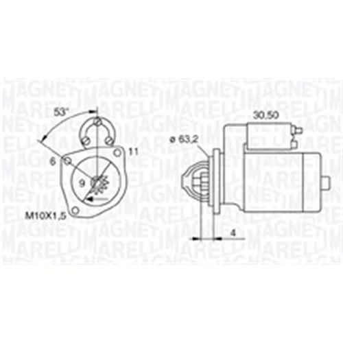 Štartér MAGNETI MARELLI 063721057010