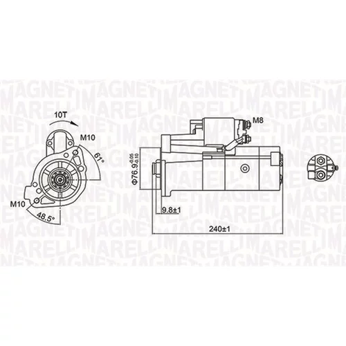 Štartér MAGNETI MARELLI 063721221010