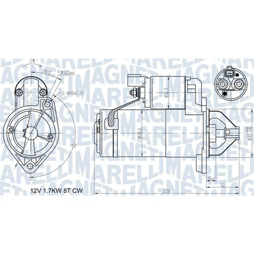 Štartér MAGNETI MARELLI 063721365010