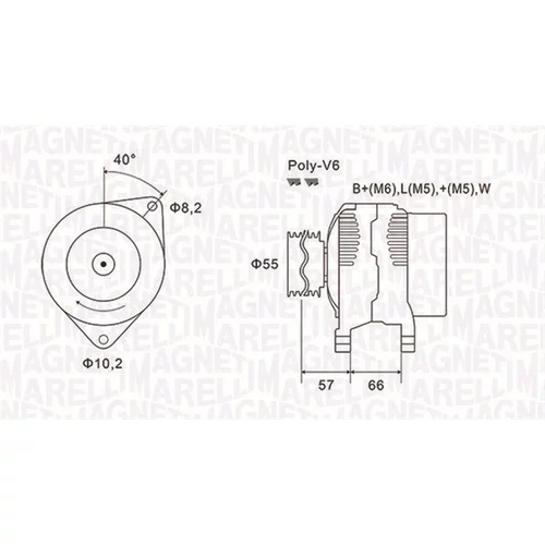 Alternátor MAGNETI MARELLI 063731036010