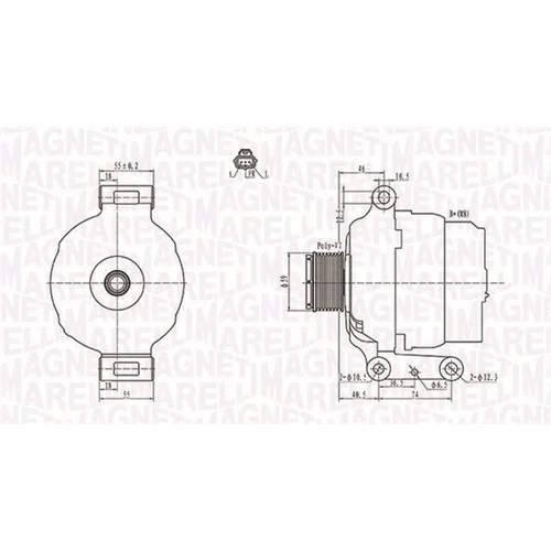 Alternátor MAGNETI MARELLI 063731639010