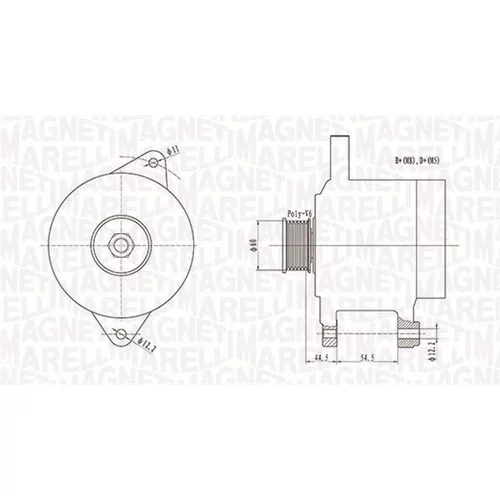 Alternátor MAGNETI MARELLI 063731718010