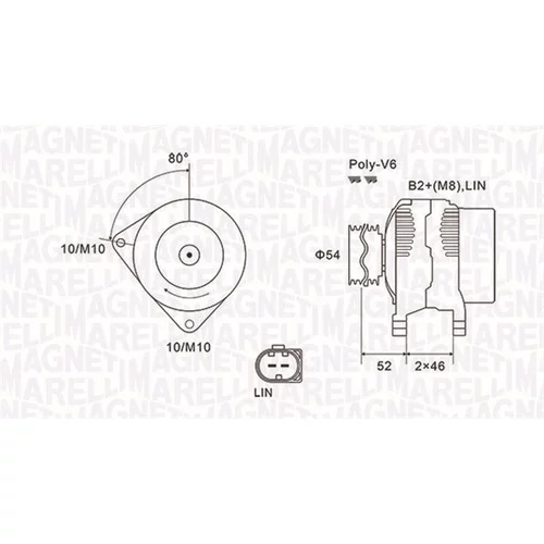 Alternátor MAGNETI MARELLI 063731970010