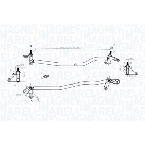 Mechanizmus stieračov 085570175010 (MAGNETI MARELLI) - obr. 2