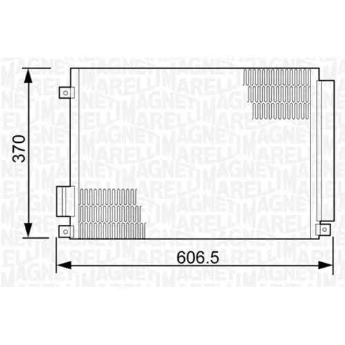 Kondenzátor klimatizácie MAGNETI MARELLI 350203497000 - obr. 1