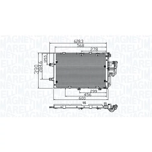 Kondenzátor klimatizácie MAGNETI MARELLI 350203891000