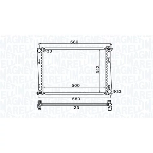 Chladič motora 350213152600 (MAGNETI MARELLI)