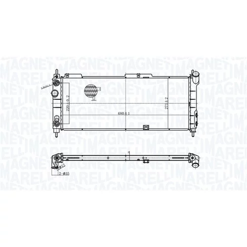 Chladič motora 350213174400 (MAGNETI MARELLI)