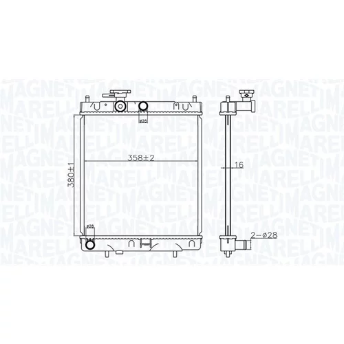 Chladič motora MAGNETI MARELLI 350213176400