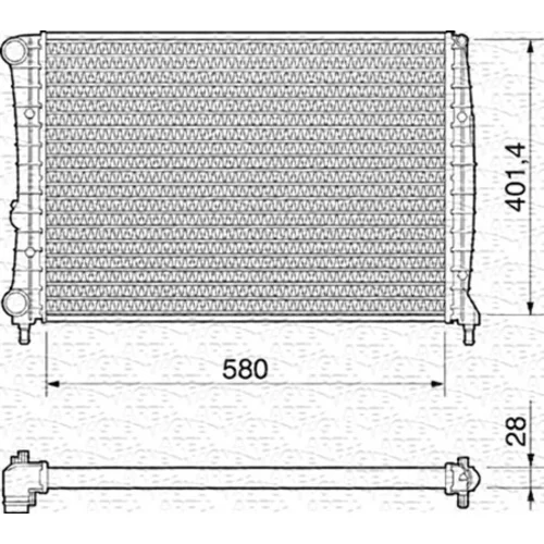 Chladič motora MAGNETI MARELLI 350213194000