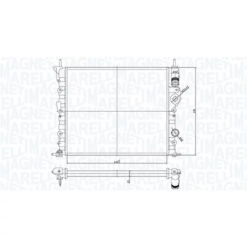 Chladič motora 350213194700 (MAGNETI MARELLI)