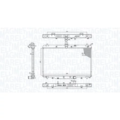 Chladič motora MAGNETI MARELLI 350213200800