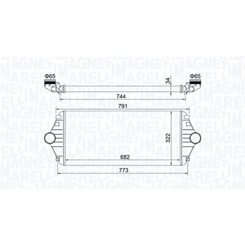 Chladič plniaceho vzduchu MAGNETI MARELLI 351319204600