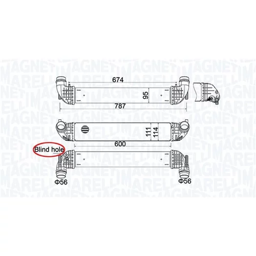 Chladič plniaceho vzduchu MAGNETI MARELLI 351319205850