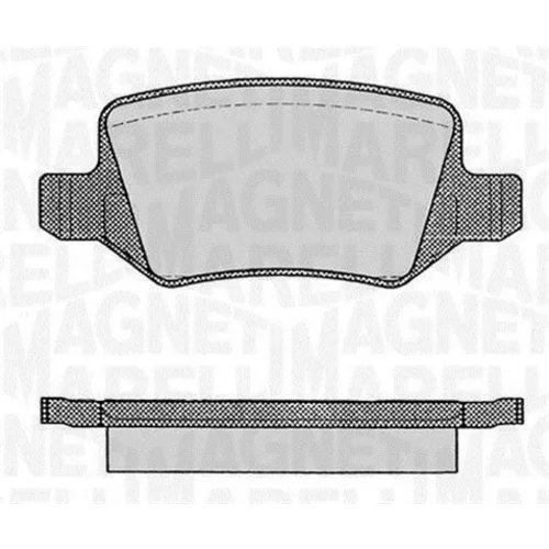 Sada brzdových platničiek kotúčovej brzdy MAGNETI MARELLI 363916060308