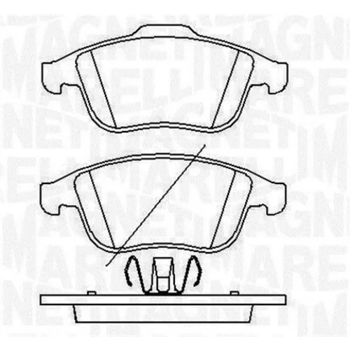 Sada brzdových platničiek kotúčovej brzdy MAGNETI MARELLI 363916060429