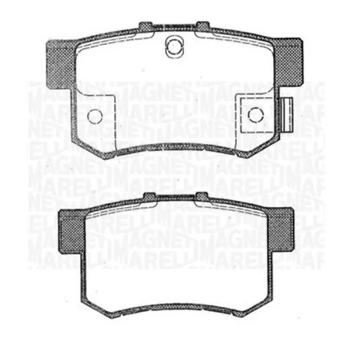 Sada brzdových platničiek kotúčovej brzdy MAGNETI MARELLI 363916060462