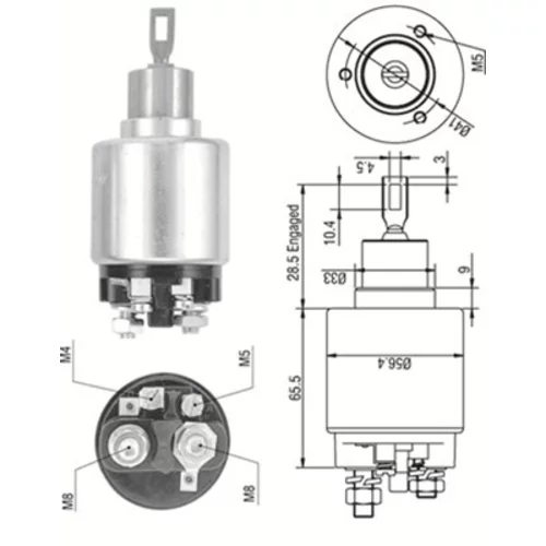 Elektromagnetický spínač pre štartér MAGNETI MARELLI 940113050323