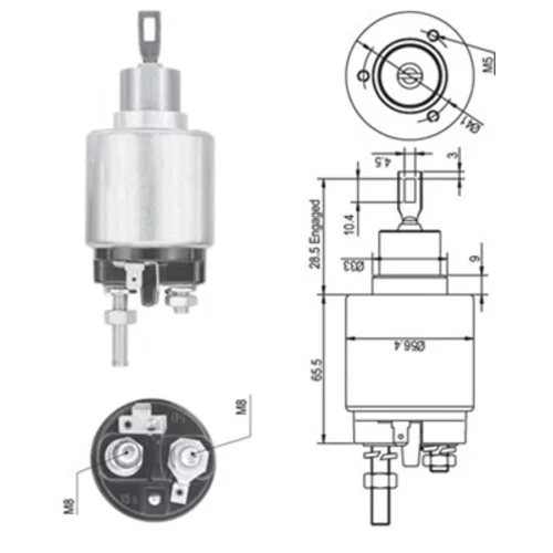 Elektromagnetický spínač pre štartér MAGNETI MARELLI 940113050325