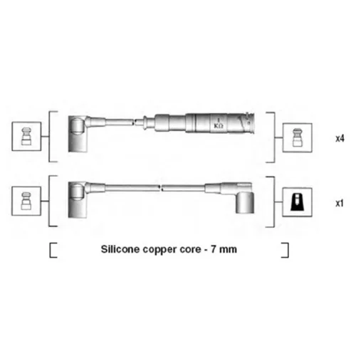 Sada zapaľovacích káblov MAGNETI MARELLI 941115020651