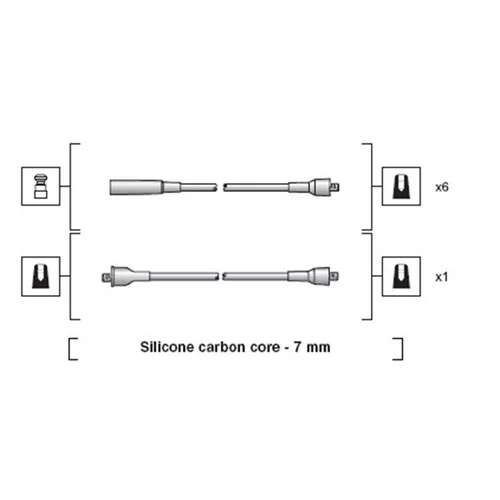 Sada zapaľovacích káblov MAGNETI MARELLI 941318111031