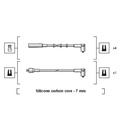 Sada zapaľovacích káblov MAGNETI MARELLI 941318111212