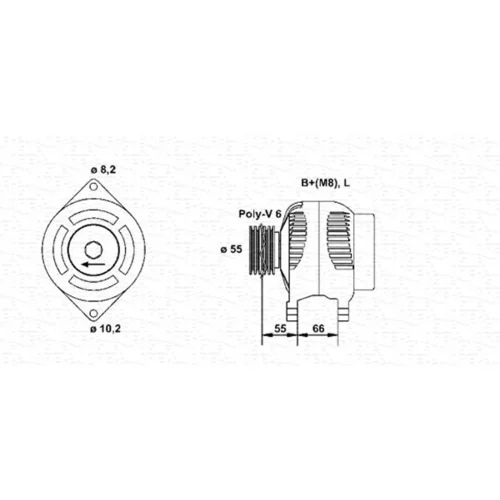 Alternátor MAGNETI MARELLI 943354075010