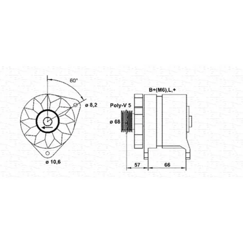 Alternátor MAGNETI MARELLI 943356215010