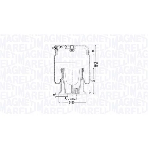 Mech pneumatického pruženia MAGNETI MARELLI 030607020185