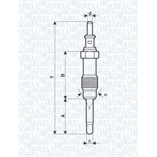 Žeraviaca sviečka MAGNETI MARELLI 062900046304