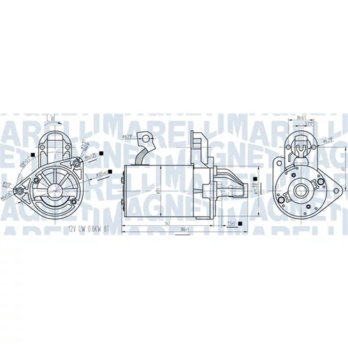 Štartér MAGNETI MARELLI 063721422010