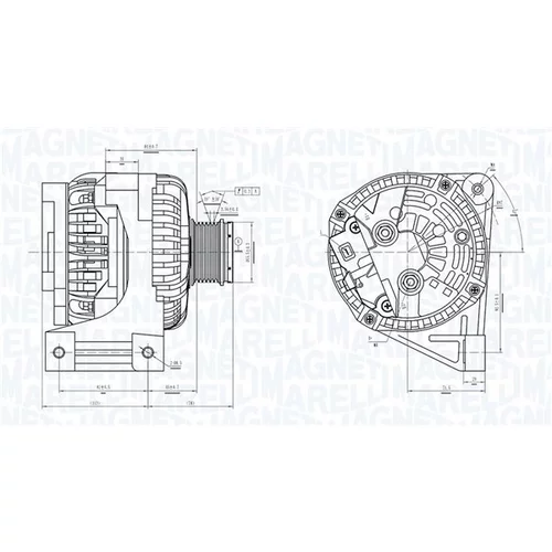 Alternátor MAGNETI MARELLI 063731439010