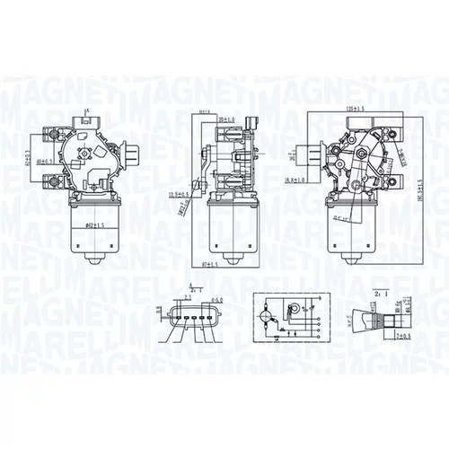 Motor stieračov MAGNETI MARELLI 064072800010