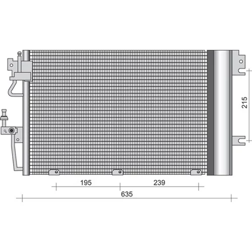 Kondenzátor klimatizácie MAGNETI MARELLI 350203255000