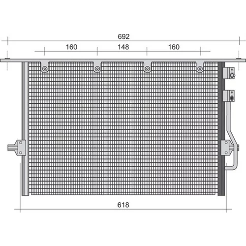 Kondenzátor klimatizácie MAGNETI MARELLI 350203494000