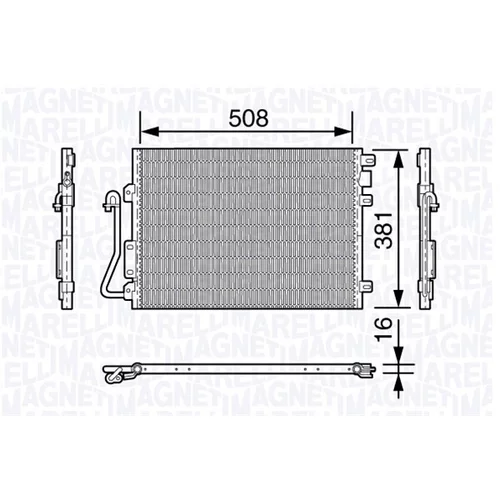 Kondenzátor klimatizácie MAGNETI MARELLI 350203658000