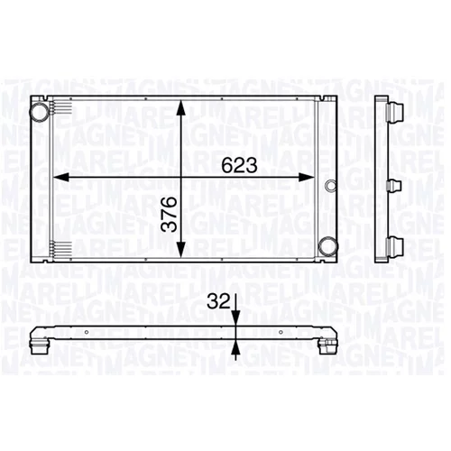 Chladič motora MAGNETI MARELLI 350213138200