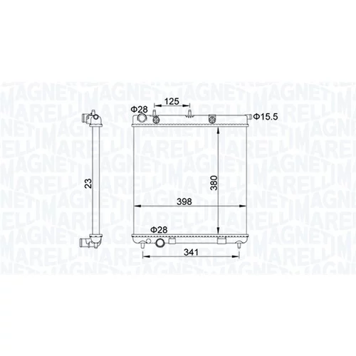 Chladič motora MAGNETI MARELLI 350213153700
