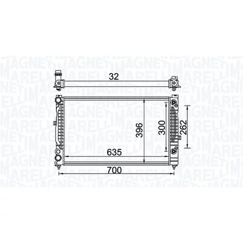 Chladič motora MAGNETI MARELLI 350213157600