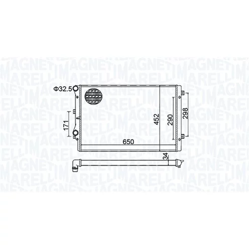 Chladič motora MAGNETI MARELLI 350213157800