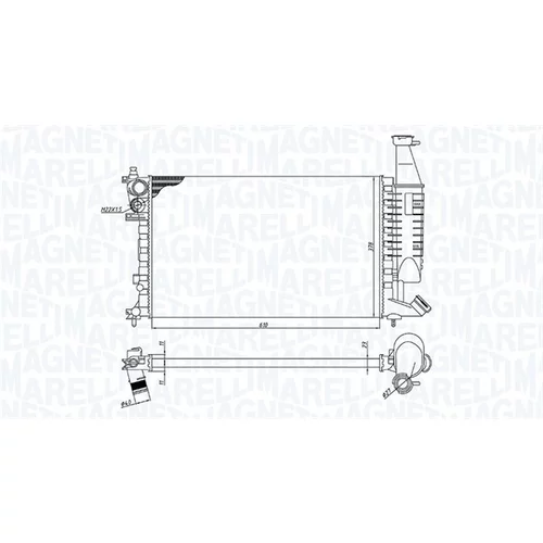 Chladič motora MAGNETI MARELLI 350213186400 - obr. 1