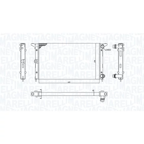 Chladič motora MAGNETI MARELLI 350213194900