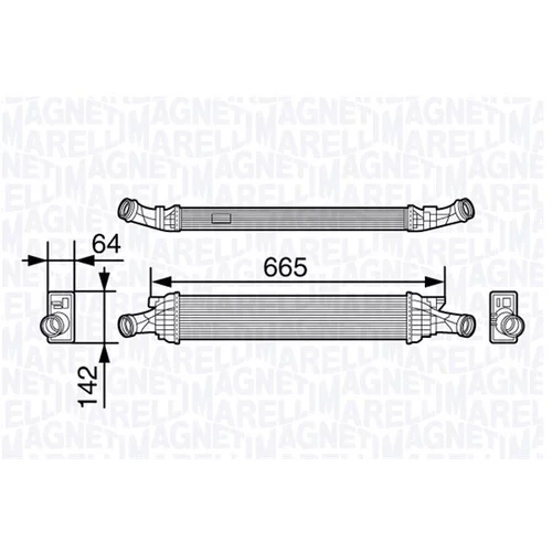 Chladič plniaceho vzduchu MAGNETI MARELLI 351319202260