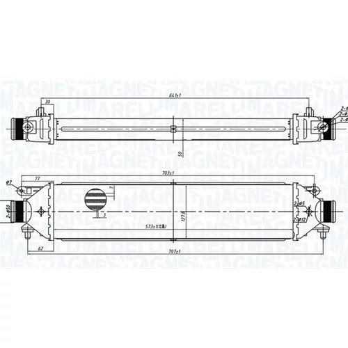 Chladič plniaceho vzduchu MAGNETI MARELLI 351319204100