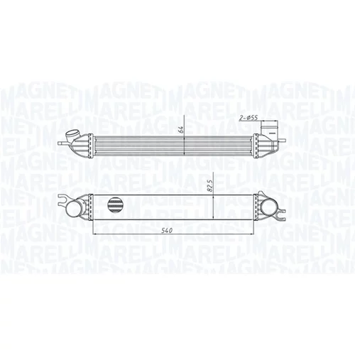 Chladič plniaceho vzduchu MAGNETI MARELLI 351319204290