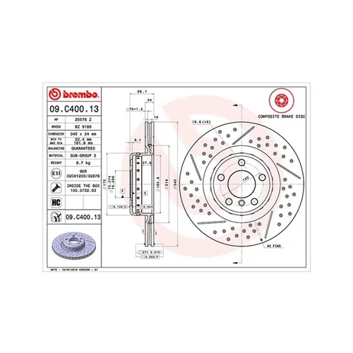 Brzdový kotúč MAGNETI MARELLI 360406130604