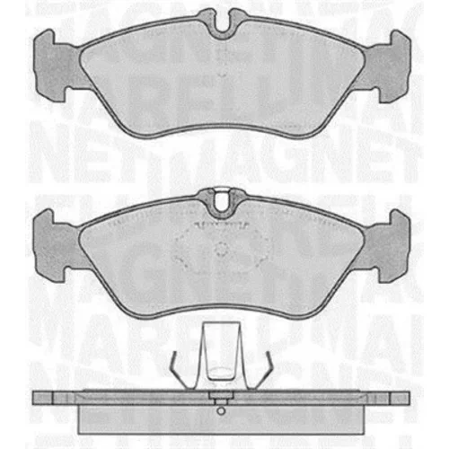 Sada brzdových platničiek kotúčovej brzdy MAGNETI MARELLI 363916060505