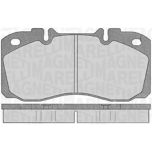 Sada brzdových platničiek kotúčovej brzdy MAGNETI MARELLI 363916060530